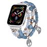 Crystal Elastic Stretch Beaded with Bling Calf Leather Replacement Strap for Iwatch Series 6 5 4 38Mm 40Mm for Apple Watch Band