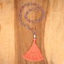Crystal Knot Tassel Necklace Hand Woven Long Sweater Chain Buddha Head Pendant Women's Necklace