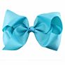 Cute 8 Inch Grosgrain Solid Color Bowknot Hair Bows with Clips Handmade Price Kid Girls Hair Accessories