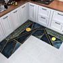 Cute Cartoon Sucking Water and Oil Kitchen Mats Kitchen anti Slip Mat Home Stain Resistance Kitchen Floor Mat Waterproof