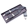 Elastic Pants Braces Adjustable 3.5Cm Wide Y Back Style Strong Metal Clips Suspenders for Men