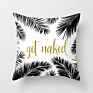 Fashionable Tropical Plant Polyester Hugging Pillow Case Office Fabric Sofa Cushion Cover Home Peach Skin Pillow Case