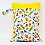 Goodbum Washable Wet Bag Waterproof Double Pockets 30*40 Size Bag for Wet Cloth Diaper Bag