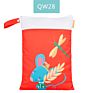 Happyflute Polyester Layer Baby Waterproof Zipper Wet Bag Diaper Bag with Handle