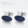 Kaidvll Cufflinks Luxury White Stripe Rectangle Cufflink Crown Crystal Novelty Cufflink for Mens