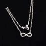 Love 26 Letter Alloy Anklets Multilayer 2Pcs/Set Ornaments Personality Heart Chain Infinity Anklet