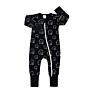 Newborn Cotton Print Long Sleeve Zipper Style Baby Kids Stripe Cheetah Leaf Print Autumn Zip up Bodysuits Sleeper Romper