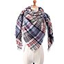 Newest Triangle Scarf for Women Plaid Shawl Cashmere Scarves Bufanda Blanket &Dropshipping