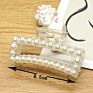 Pearl Plastic Elegant Clamp Korean Hair Claw Clip