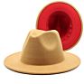 Polyester Cotton Vegan Material Two Tone 60 Colour Fedorahat Fedora Hat for Women Men Party Show Music Festival Dress