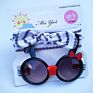 Pretty Children Hair Accessories Set Baby Girl Sunglasses and Headband Sets Cute Bow Hairband for Girl