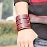 Punk Retro Ethnic Style Handmade Leather Bracelet Personality Wild Cowhide Punk Rock Style Bracelet