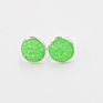 Silver Plating Stud Resin Druzy Drusy Earrings 12Mm Resin Cabochon Earrings for Women Jewelry Gift