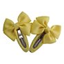 Snap Hair Clips with Bow Barrettes Bb Clips Hairbows Hairgrips Headwear Accessories for Baby Girls