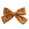 Soft Cotton Linen Fabric Bow Hair Clips Schoolgirl Sailor Bow Clips Baby Girls Hair Accessories