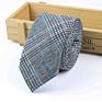 Tie Vintage Wool Ties Men's Thick Necktie Striped Solid Viscose Cravate