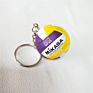 Volleyball Keychain Sport Key Chain Car Bag Ball Volleyball Key Ring Holder Volleyball Gifts for Players Keyring Rubber Keychain