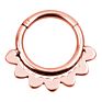 Vriua Titanium Hinged Segment Nose Ring Nipple Clicker Ear Cartilage Tragus Helix Lip Piercing Unisex Jewelry