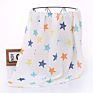 100% Cotton Muslin Swaddle Blanket Tassel 120*110 Cm Wrap Towel for Baby