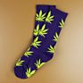 124 Men Hip Hop Plant Cotton Street Cannabis Sock Maple Pot Unisex Leaf Crew Weed Socks Men