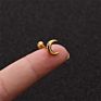 1 Pcs Piercing Earrings for Women Jewelry Broncos Heart Moon Star Stud Earrings Initial Ear Cartilage Earrings
