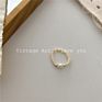 34 Models Vintage Handmade Irregular Geometric Adjustable Stacking Freshwater Baroque Pearl Beaded Heart Elastic Ring Women Girl