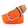 42 Colors Men Women Casual Knitted Pin Buckle Belt Woven Canvas Elastic Expandable Braided Stretch Belts Plain Webbing Strap