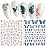 Arrivals Korea Nail Art Embossed Adhesive Non-Toxic Decorative Flower 3D Nail Sticker