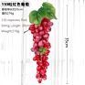 Artificial Grape Bunch Fake Grapes Vine Plastic Raisins Leaf Rattan Fruit Props Indoor Ceiling Decor Grape Leaves Artificial