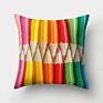 Colorful Crayon Sense Ripple Vortex Colorful Creative Cushion Peach Skin Pillowcase