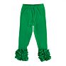 Cotton Toddler Infant Boutique Clothes Ruffle Baby Girls Pants Leggings Infant Icing Leggings Solid Color Casual Pants
