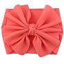 Cute Silk Solid Headband Bow Tie Baby Nylon Headband Hair Accessories Headwrap for Babies