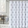 European Pattern Print Waterproof Shower Curtain, Elegant Rust Resistant Green Shower Curtain Boho for Bathroom/
