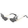 Flame Sunglasses Rimless Bat Sun Glasses Tears Shades Eyeglass Vintage Fire Shape Eyewear