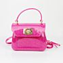Kids Cute Jelly Purses Purse with Green Yellow Red Color Cross Body Bag for Kids