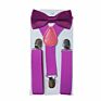 Kids Suspenders with Bowtie Children Bow Tie Set Boys Braces Girls Adjustable Suspenders Baby Wedding Ties Accessories