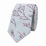 Novelty Mens Colorful Floral Cotton Linen Neck Ties for Wedding Party