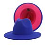 Polyester Cotton Vegan Material Two Tone 60 Colour Fedorahat Fedora Hat for Women Men Party Show Music Festival Dress