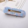 Sales Colors Acrylic Hair Clips with Small Moq Rectangular Hollowed-Out Acetate Hair Clips for Women