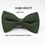 Single Deck Men Women Solid Color Bowknot Lovely Knit Bowtie Adjustable Neckwear Designer Knitting Butterfly Bow Tie