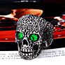 Stock Rts Men's Carbide Hip Hop Skull Ring Skull Punk Gothic Jewelry Engagement Wedding Party Ring for Men