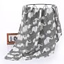 100% Cotton Muslin Swaddle Blanket Tassel 120*110 Cm Wrap Towel for Baby