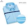 25 Short Sleeve Options 100% Cotton Rts Men's Business Formal Shirt Non Iron Dress Shirt for Men