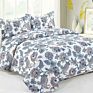 3 Pcs Machine Washable Printing Cotton Quilts Bedding Sets Quilt with Queen King Different Sizes