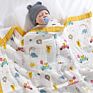 6 Layer Muslin Blanket Printed Design 110*110Cm Bath Towel Cotton Baby Blanket