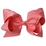 Big 6" Hair_Bows Clips Solid Color Grosgrain Ribbon Larger Hair Bows Alligator Clips Hair Accessories for Baby Girls Infants