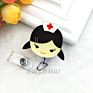 Cartoon Retractable Pull Badge Reel Card Badge Holder Reels for Doctor Dentist Nurse