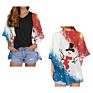 Christmas Blue Bell Cartoon Chiffon Kimono Cardigans Polynesian Tribal Style Casual Loose Open Front Swimwear Shirt Beach Women