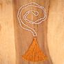 Crystal Knot Tassel Necklace Hand Woven Long Sweater Chain Buddha Head Pendant Women's Necklace