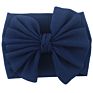 Cute Silk Solid Headband Bow Tie Baby Nylon Headband Hair Accessories Headwrap for Babies